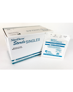 NitriDerm® Nitrile Sterile Singles Exam Gloves – Extended Cuff – Series 111
